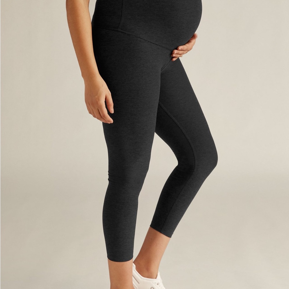 Spacedye Love The Bump Capri Maternity Legging
